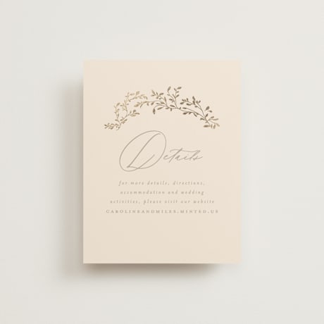 Foil-Pressed Direction Cards