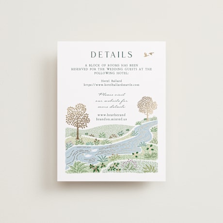 Foil-Pressed Direction Cards
