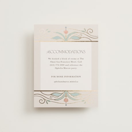 Foil-Pressed Direction Cards