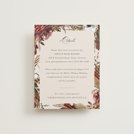 Foil-Pressed Direction Cards