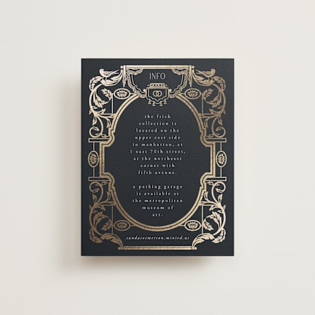 Foil-Pressed Direction Cards