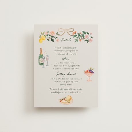 Foil-Pressed Direction Cards