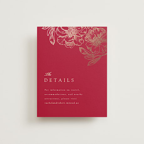 Foil-Pressed Direction Cards