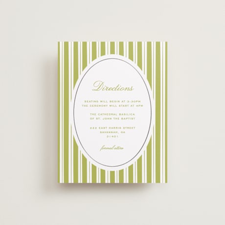 Foil-Pressed Direction Cards