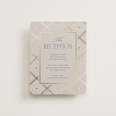 Foil-Pressed Reception Cards