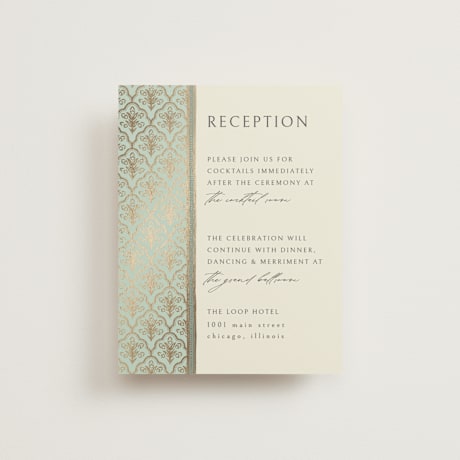 Foil-Pressed Reception Cards