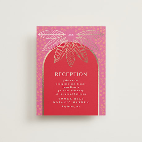 Foil-Pressed Reception Cards