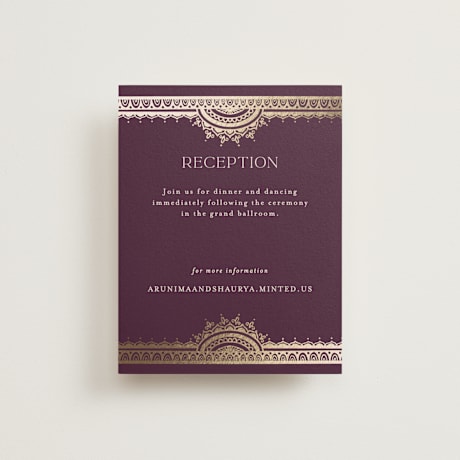 Foil-Pressed Reception Cards