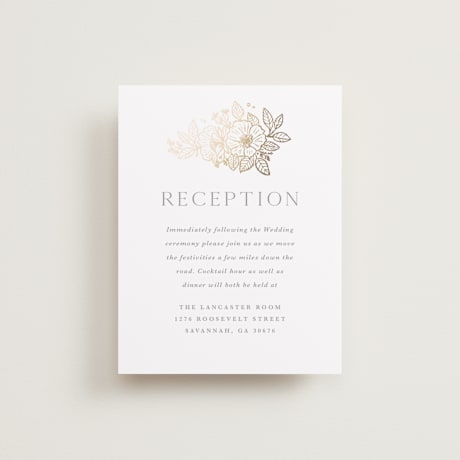 Foil-Pressed Reception Cards