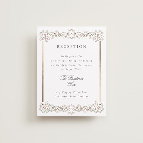 Foil-Pressed Reception Cards