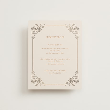 Foil-Pressed Reception Cards