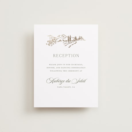 Foil-Pressed Reception Cards