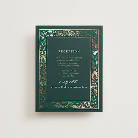 Foil-Pressed Reception Cards