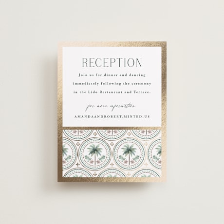 Foil-Pressed Reception Cards