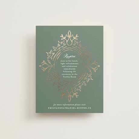 Foil-Pressed Reception Cards