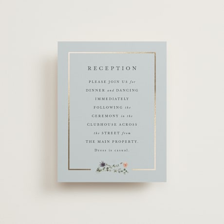 Foil-Pressed Reception Cards