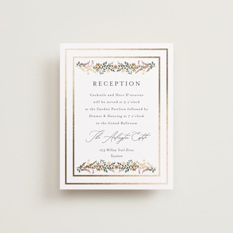 Foil-Pressed Reception Cards