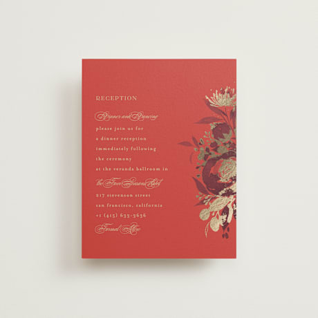Foil-Pressed Reception Cards