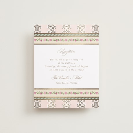 Foil-Pressed Reception Cards
