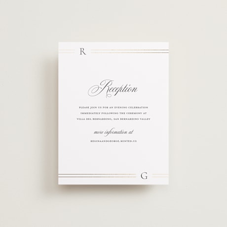 Foil-Pressed Reception Cards