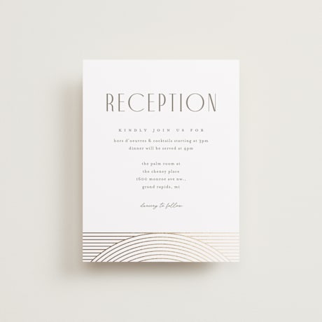 Foil-Pressed Reception Cards