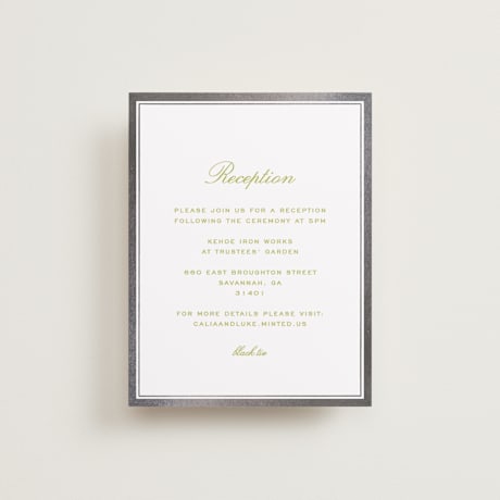 Foil-Pressed Reception Cards