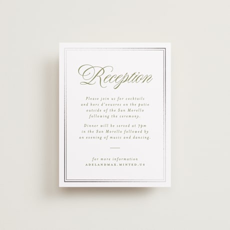 Foil-Pressed Reception Cards