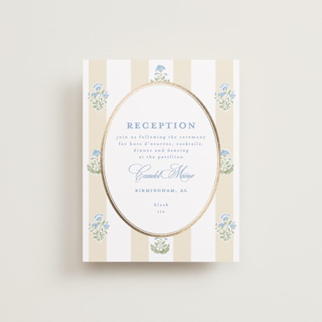 Foil-Pressed Reception Cards