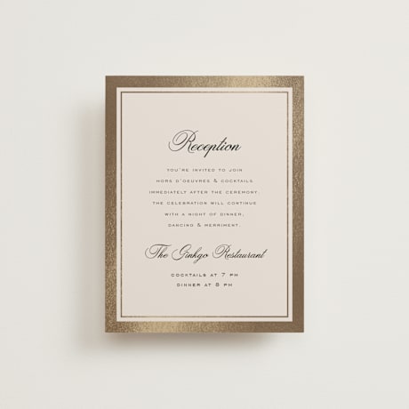 Foil-Pressed Reception Cards