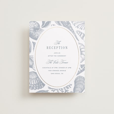 Foil-Pressed Reception Cards