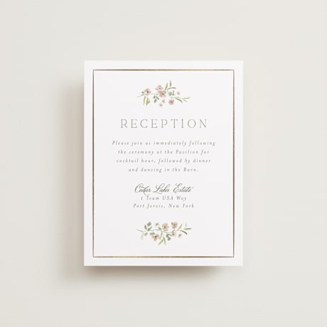 Foil-Pressed Reception Cards