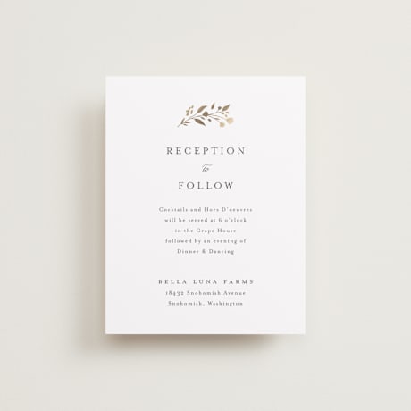 Reception Cards
