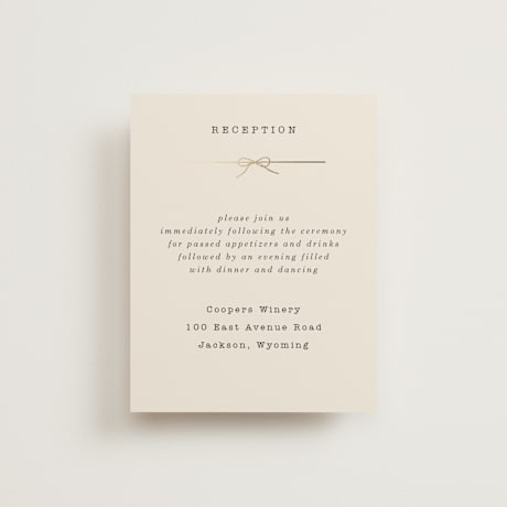 Foil-Pressed Reception Cards