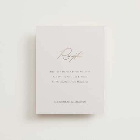 Foil-Pressed Reception Cards