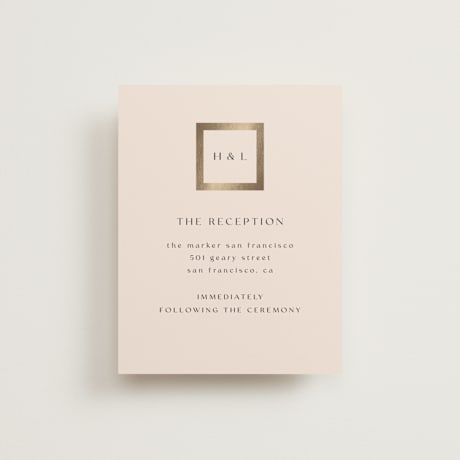Foil-Pressed Reception Cards