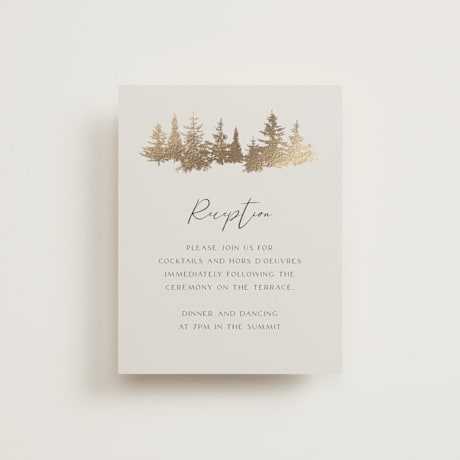 Foil-Pressed Reception Cards