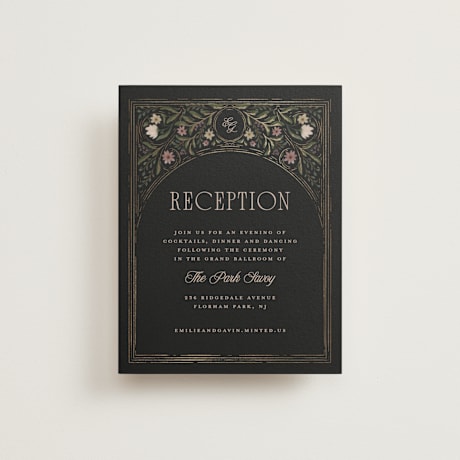 Foil-Pressed Reception Cards