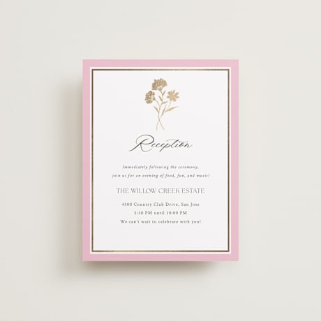 Foil-Pressed Reception Cards