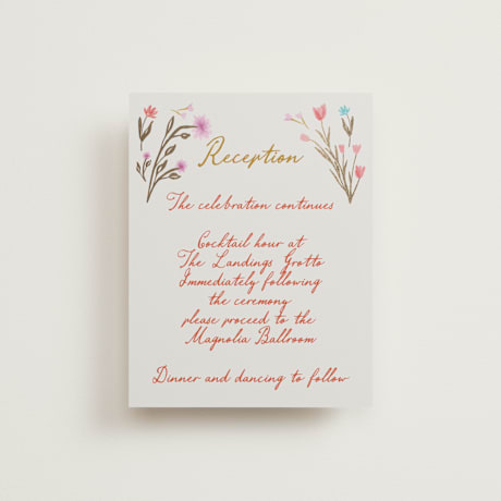 Foil-Pressed Reception Cards
