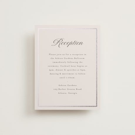 Foil-Pressed Reception Cards