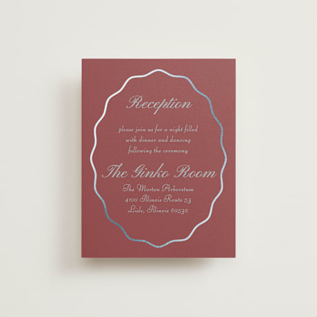 Foil-Pressed Reception Cards