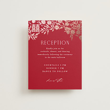 Foil-Pressed Reception Cards