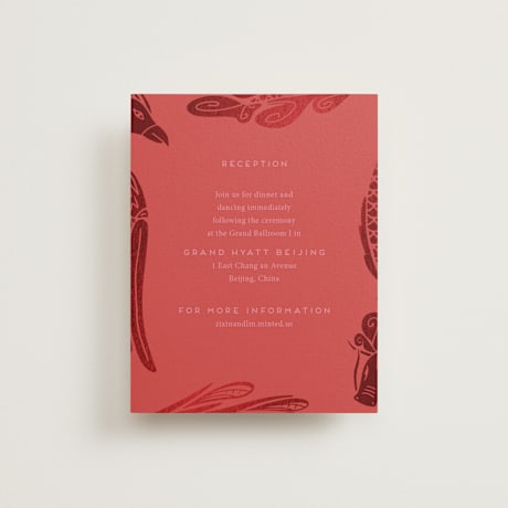 Foil-Pressed Reception Cards