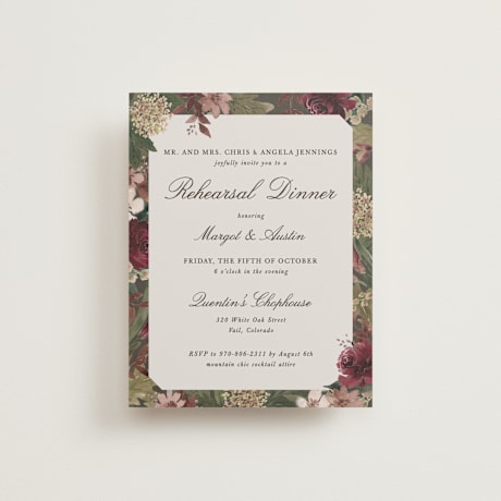 Rehearsal Dinner Cards