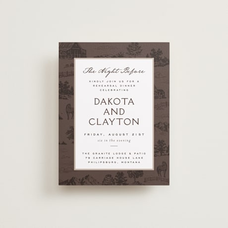 Rehearsal Dinner Cards