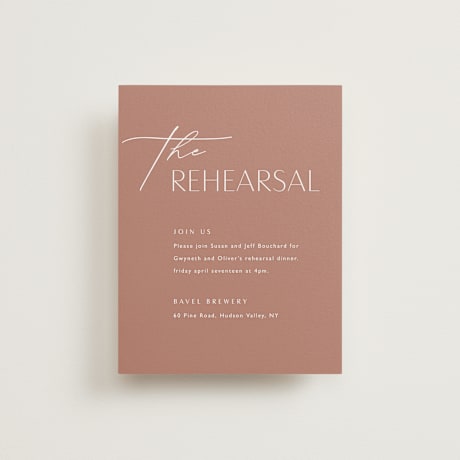 Rehearsal Dinner Cards