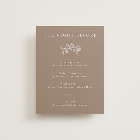 Rehearsal Dinner Cards