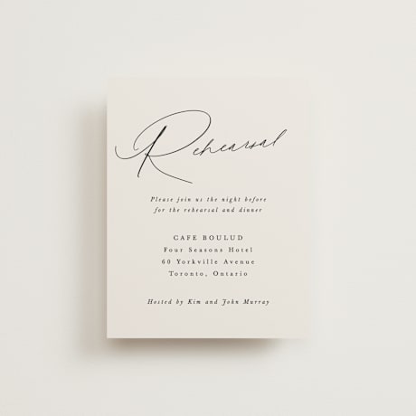 Rehearsal Dinner Cards