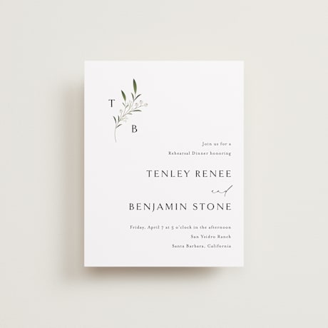 Rehearsal Dinner Cards