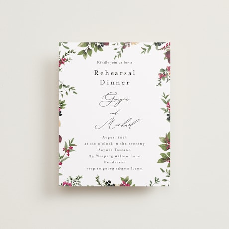 Rehearsal Dinner Cards